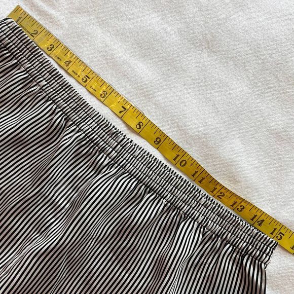 Victoria's Secret Black/White Striped Long Sleeve Silk Like Pajama Set-M - Picture 12 of 16